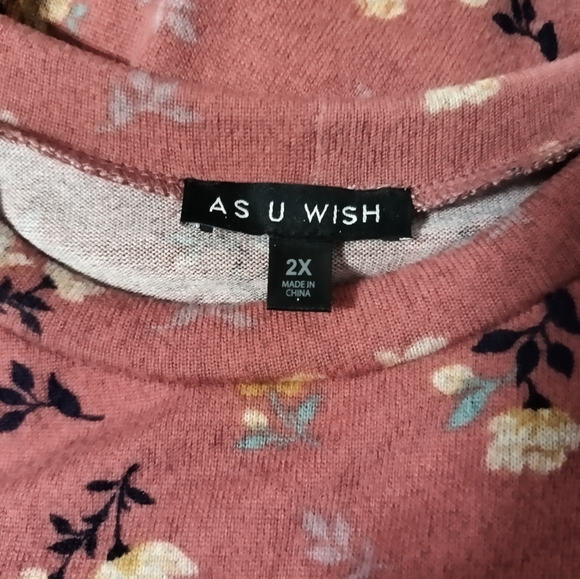 Floral Knit Dress / Size 2X / NWOT - Picture 4 of 7